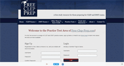 Desktop Screenshot of practice-exams.free-clep-prep.com