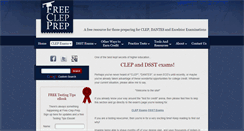 Desktop Screenshot of free-clep-prep.com